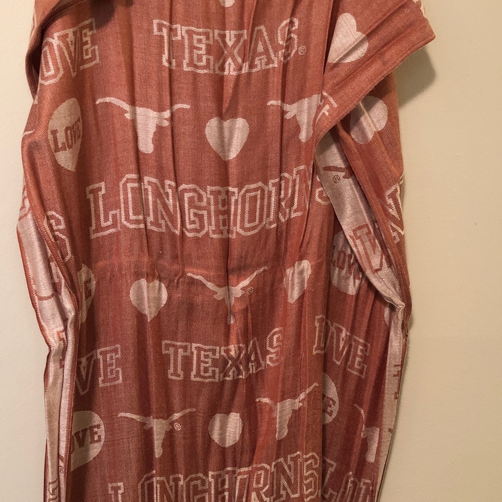 Texas Longhorns Wrap Scarf with fringes
